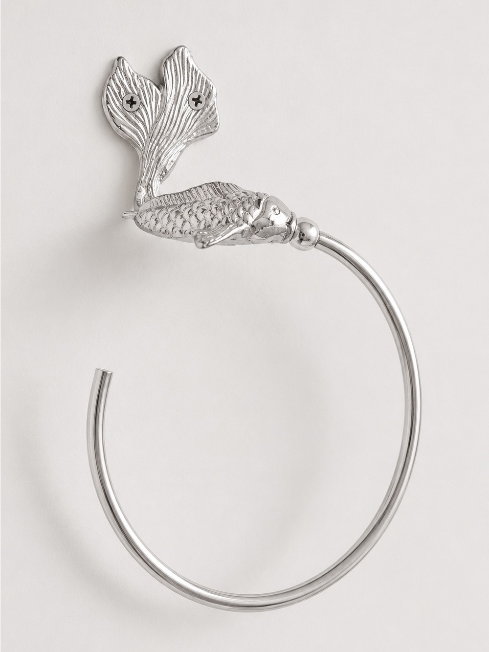 Anthropologie Koi Fish Mixed Metal Bath Hook One Size